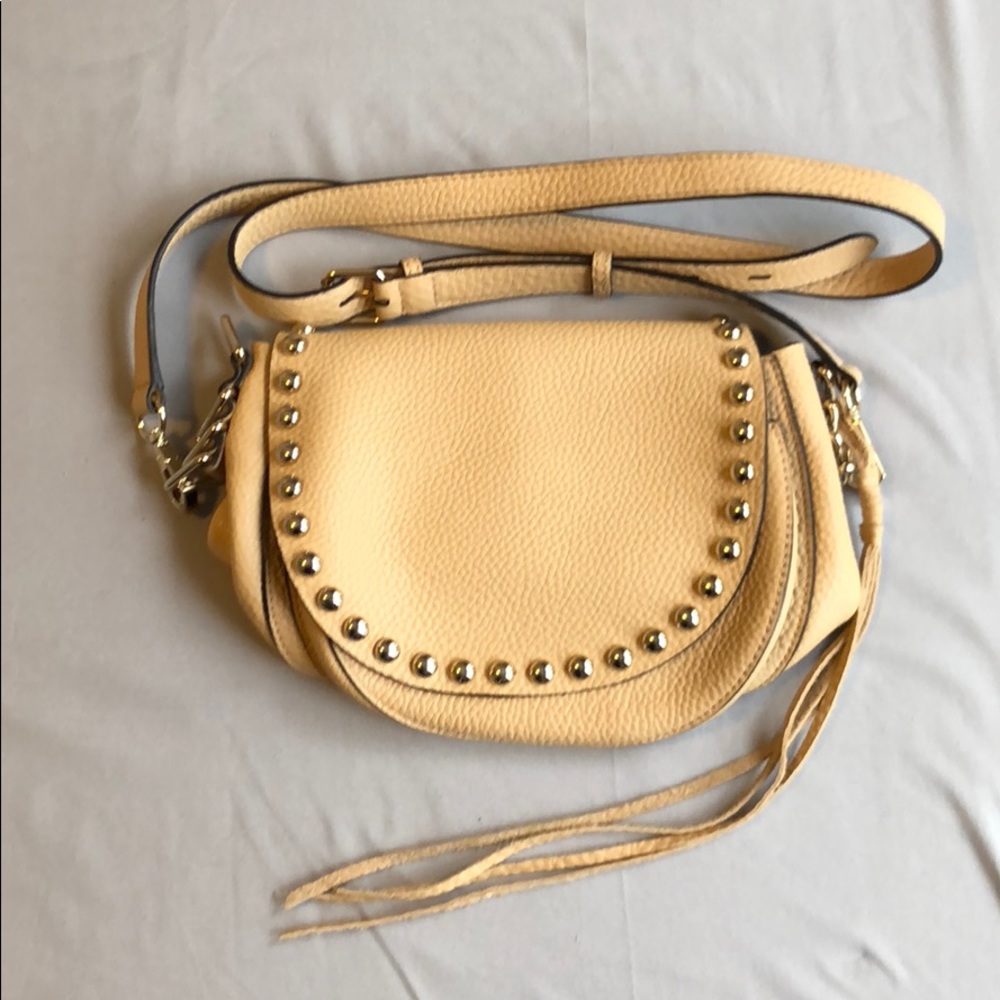 Rebecca Minkoff tan cross body purse